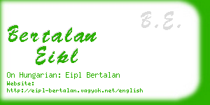 bertalan eipl business card